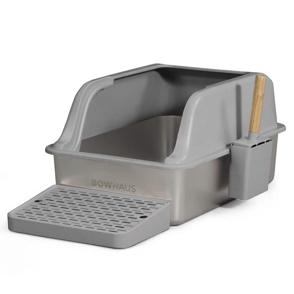 Grey High Sided 23.6 in.  L x 15.7 in.  W Stainless Steel Cat Litter Box price history on PriceWatchPro