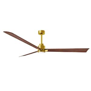 Alessandra 72 in. Integrated LED Indoor/Outdoor Brass Ceiling Fan with Remote Control Included