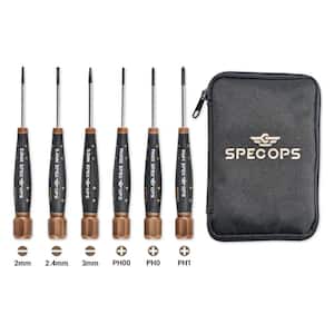 Precision Screwdriver Set with Case, Phillips & Slotted, Magnetic Tip, 3% Donated to Veterans (6-Piece)