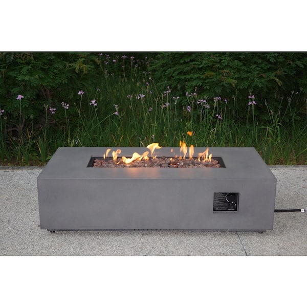 Sutter 52 in. W 50000 BTU Steel Propane Outdoor Fire Pit with