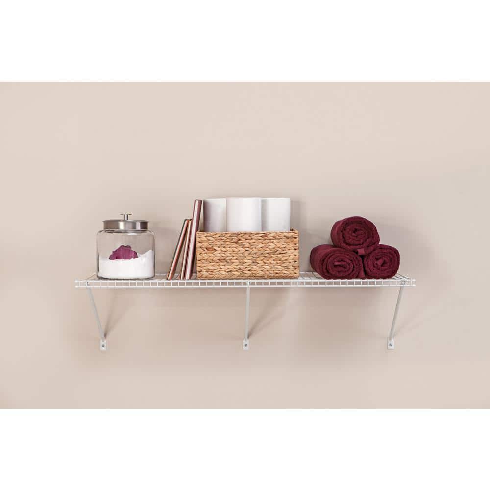 ClosetMaid White 4' x 16" Heavy-Duty Wire Utility Shelf