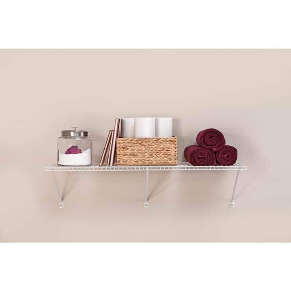 48 in. W x 16 in. D Steel White All-Purpose Shelf Kit