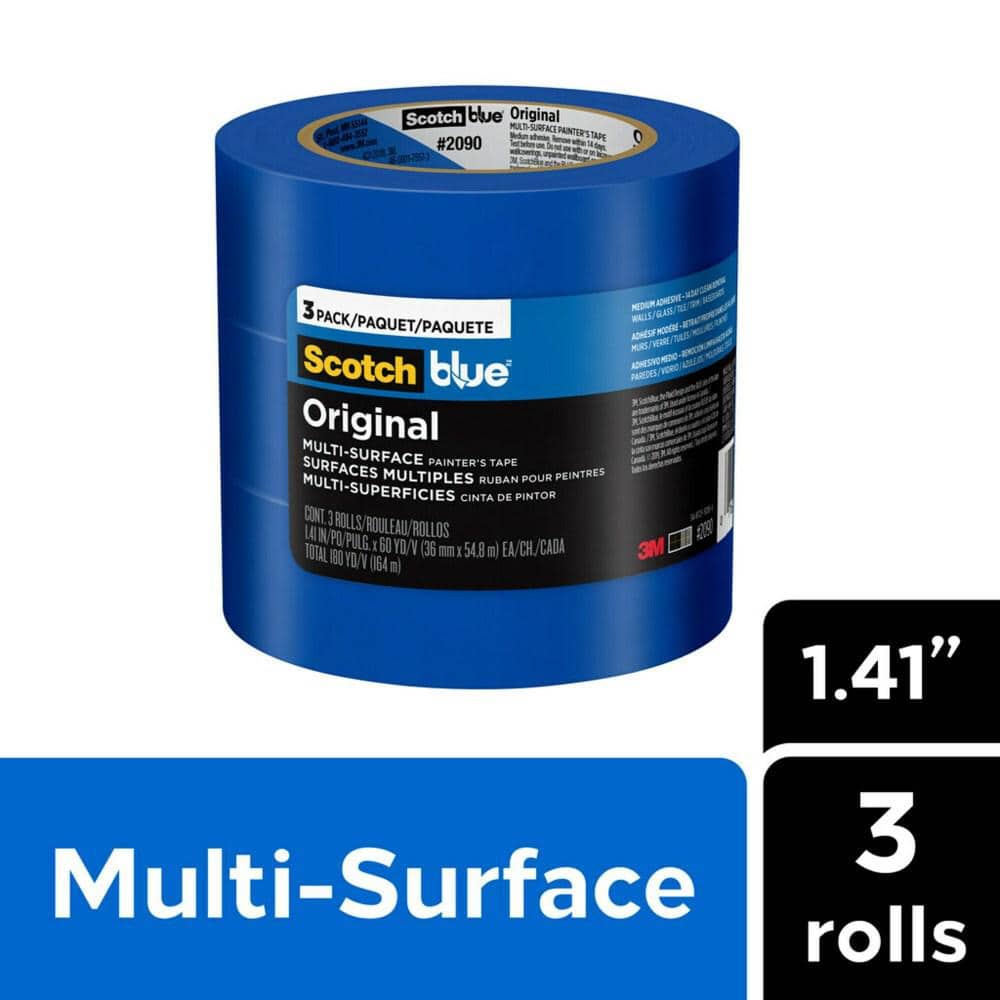 ScotchBlue 1.41 In. x 60 Yds. Original Multi-Surface Painters Tape (3 Roll