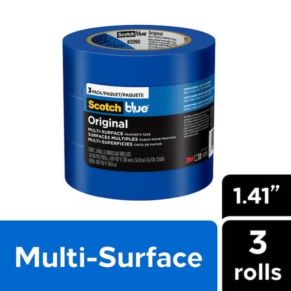 3M ScotchBlue 1.41 In. x 60 Yds. Original Multi-Surface Painter's Tape (3 Rolls)