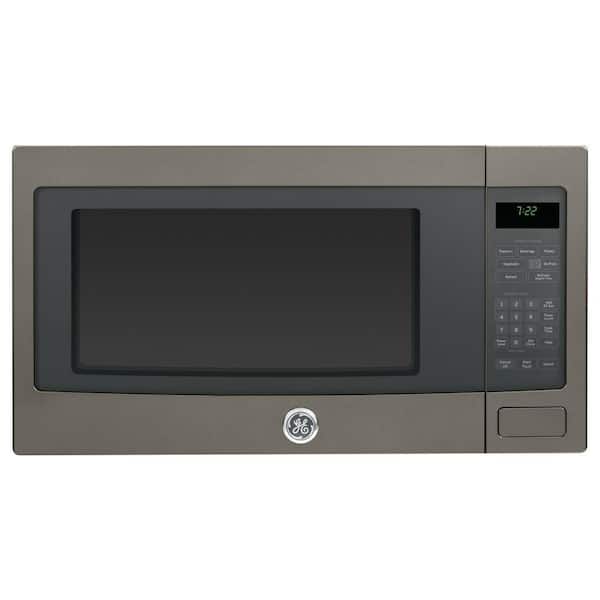 GE 2.2 cu. ft. Countertop Microwave with Sensor Cooking in Slate, Fingerprint Resistant
