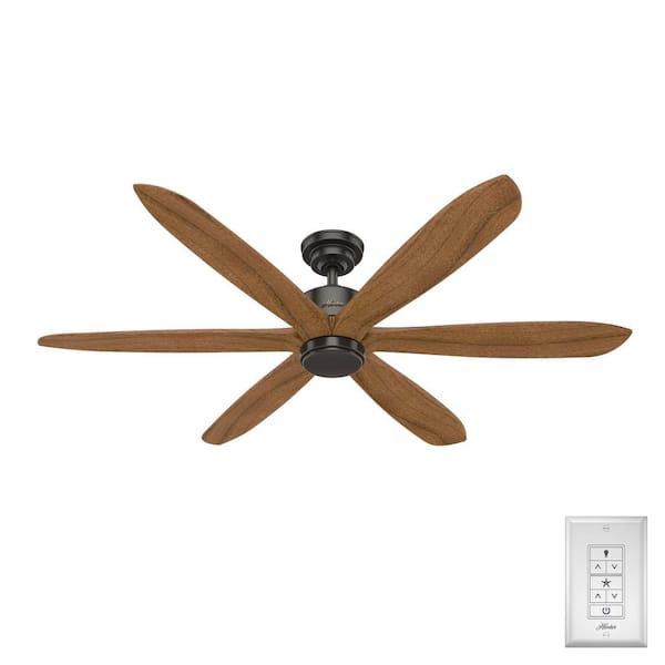 Hunter Rhinebeck 58 in. Indoor Noble Bronze Ceiling Fan with Wall Control For Bedrooms