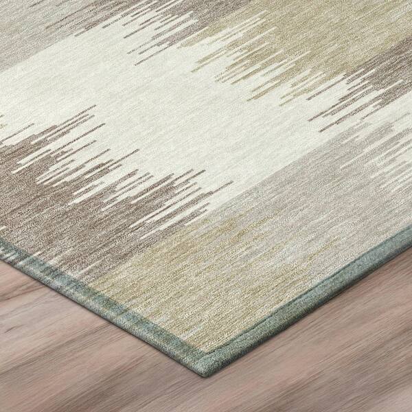 Chantille Machine Washable Indoor/Outdoor Abstract ACN2912 Ivory 5 ft. x 7 ft. 6 in. Area Rug