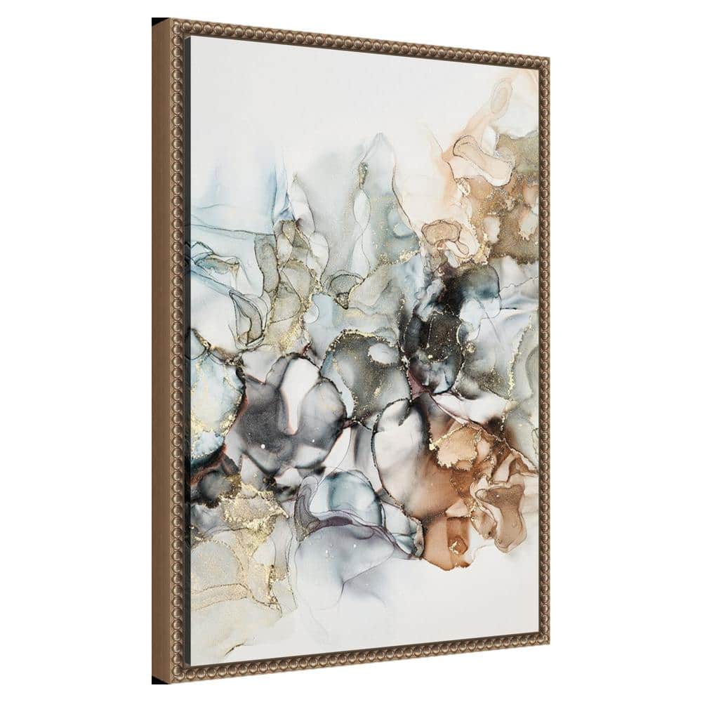 Abstract Beaded Perimeter Canvas Framed Wall Art 16 x 23-in