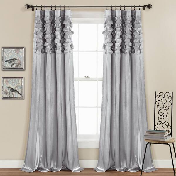 54x95 Light Filtering Linen Window Curtain Panel White