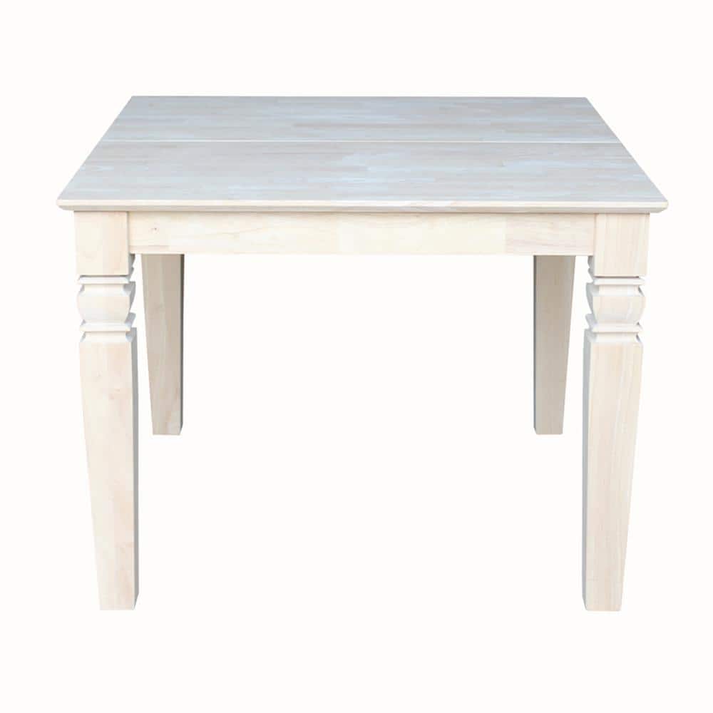 Java Butterfly Leaf Extendable Unfinished Wood Dining Table