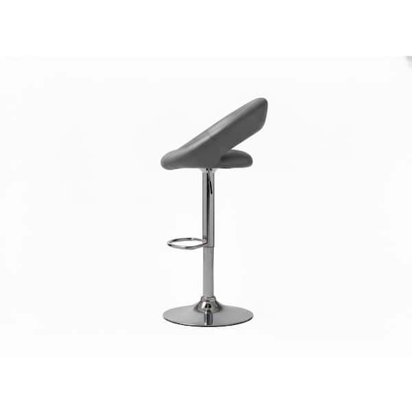William's Home Furnishing Yannah 32.75 in. H Gray and Silver Low