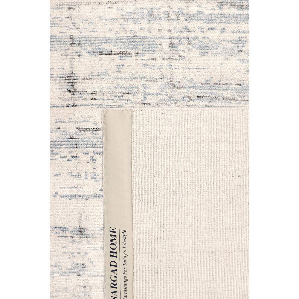 Hand-Loomed Elegance 6' x 9' Blue Wool-Viscose Blend Area Rug
