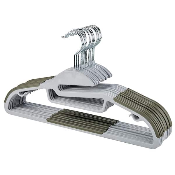 16 Pack Collar Saver Hangers in Light Grey