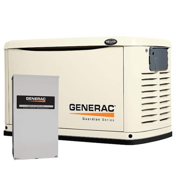 Generac 16,000-Watt Air Cooled Automatic Standby Generator with 200 Amp SE Rated Transfer Switch
