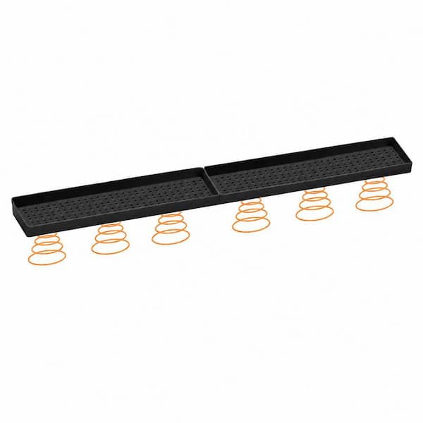 30 in. Silicone Magnetic Over Stove Top Shelf Spice Rack w/ 2 Functional Prtitions, Apartment Must Haves Kitchen Gadgets