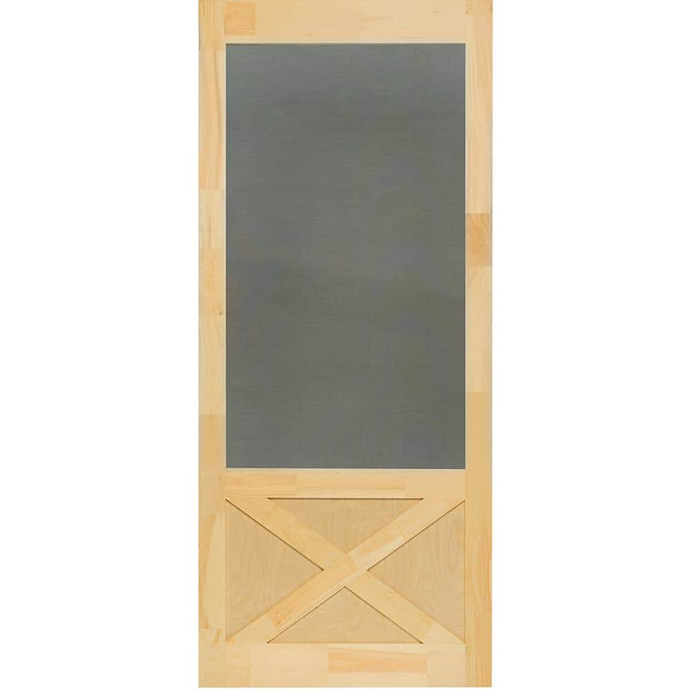 Kimberly Bay 32 in. x 84 in. Thompson Natural Pine Screen Door DSATH32