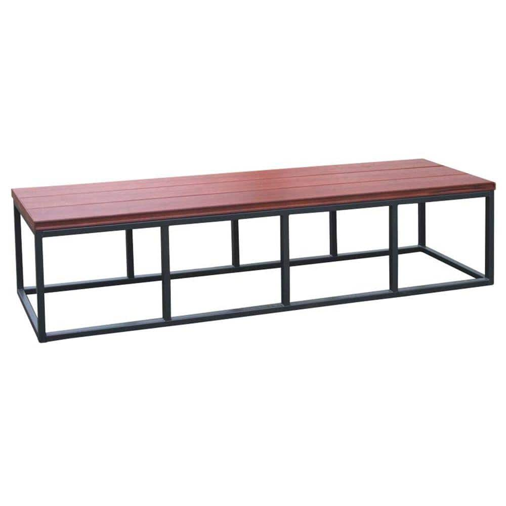 Cal Metro 16.5 in. x 77 in. x 18 in. Spa Bench in Mahogany