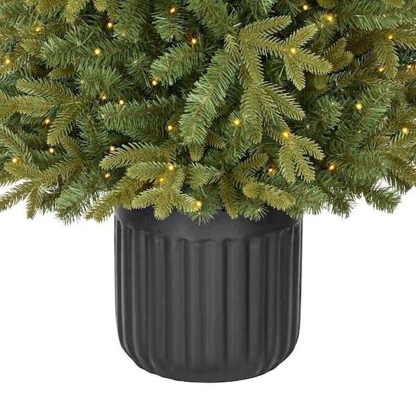 4ft Pre-Lit hot Artificial Potted Black Tree