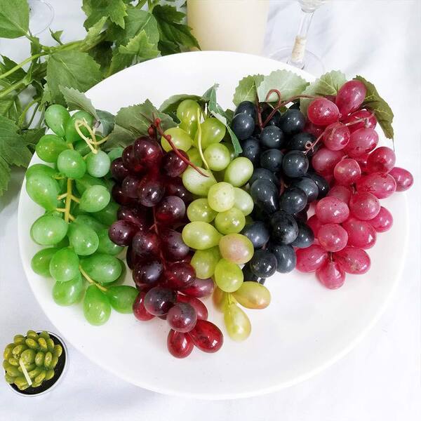 10 Pack 6.3 in. Multicolor Artificial Grape Vine Decorative