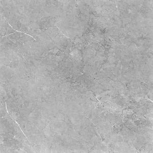 4 MIL x 18" x 18" Grey Peel and Stick Water Resistant Vinyl Tile Flooring, Newly UV Surface Flooring, 24-Tile 54 sq. ft.