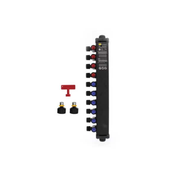 Viega Manabloc 1/2 in. x 10-Port Press MiniBloc Polysulfone Zoning