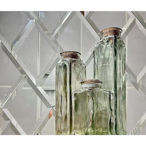 ABOLOS Reflections Beveled Subway 3 in. x 12 in. Glass Mirror Decorative  Peel and Stick Artistic Tile (11 sq. ft./Case) GHMREF0312-SI - The Home  Depot