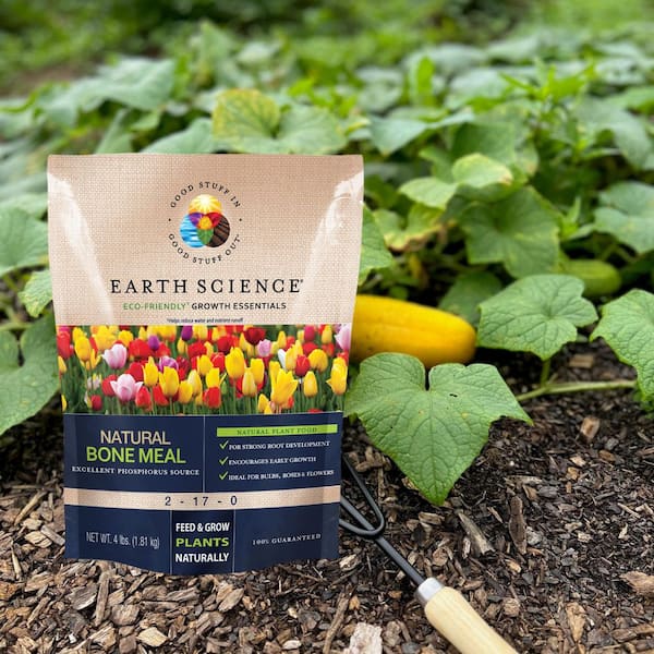 EARTH SCIENCE 4 lbs. Organic All-Purpose Bone Meal Plant Food Fertilizer  11893 - The Home Depot
