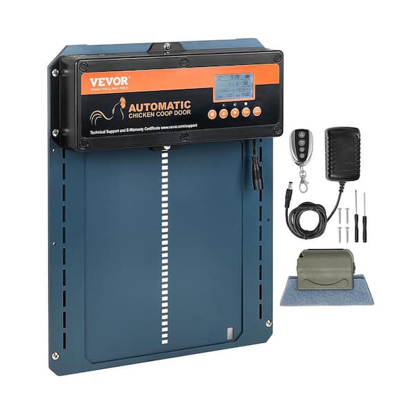 SKYSHALO Automatic Chicken Coop Door Opener with Timer and Light Sensor 19.3 x 9.8 x 6.5 ft. Greenhouse with Remote Control