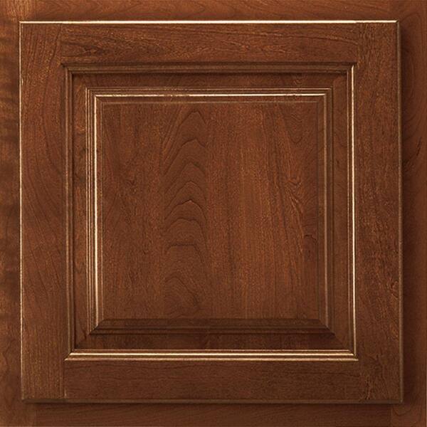 American Woodmark 13x12-7/8 in. Cabinet Door Sample in Newport Cherry Spice