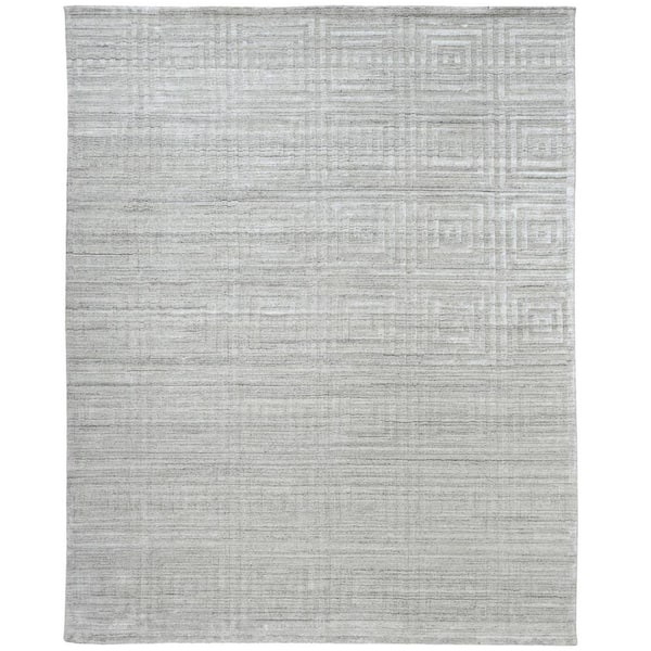 6 ft. x 9 ft. Ivory Geometric Area Rug