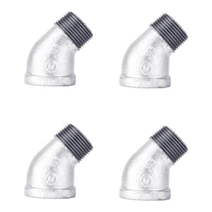 1 in. Galvanized Iron 45 Degree Street Elbow Fitting (4-Pack)