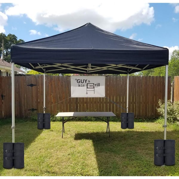 Plus Size 240 lbs. 1680D Polyester Canopy Leg Weights-Heavy Duty Sand Bags for Pop Up Tent Sun Shelter, 4 Pack