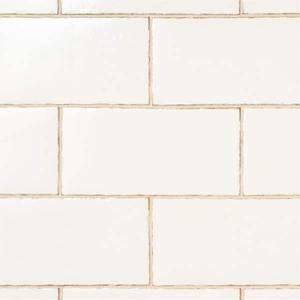 【ポイント10倍】 6 White Winston Tile Hill Ivy in. Porcelain Glazed in. 12 x リール