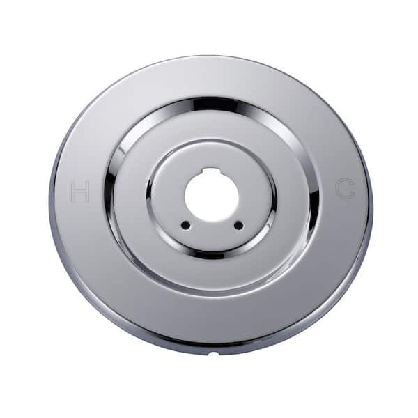 7 in. Dia Escutcheon for Single-Handle Wall Mount Pressure Balance Valve Trim Kit in Polished Chrome