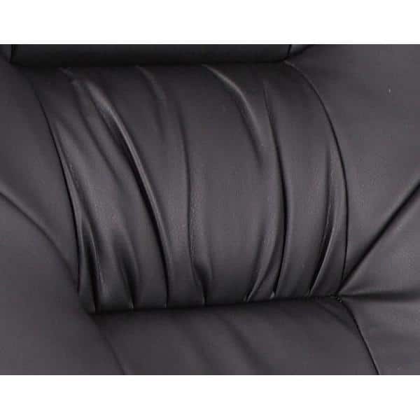 Boss Office Products Pillow Top Ergonomic Vinyl Mid Back Chair BlackPewter  - Office Depot