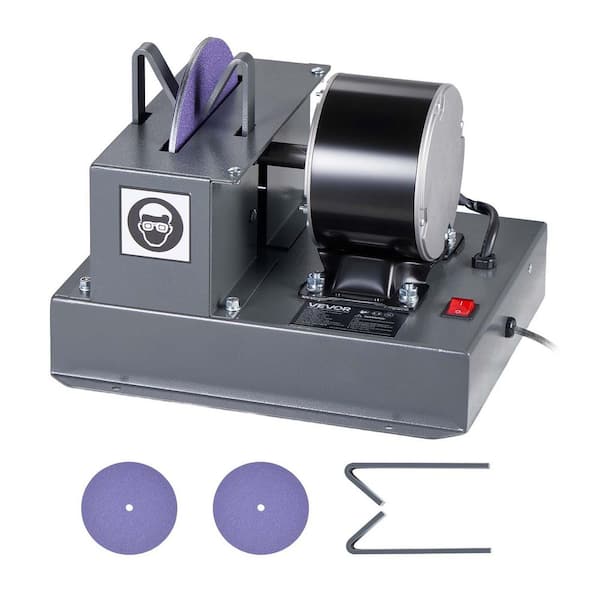 Lawn Mower Blade Sharpener, 1/3 HP Lawnmower Blades Grinder w/ 7 in. Ceramic Grinding Wheel, for High Lift, Low Lift