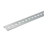 1-3/8 in. x 36 in. Zinc Steel Punched Flat Bar with 1/16 in. Thick