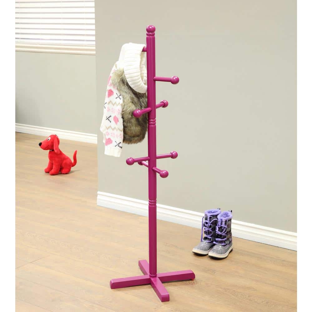 8-Hook Kid's Coat Rack in White - thumbnail 7