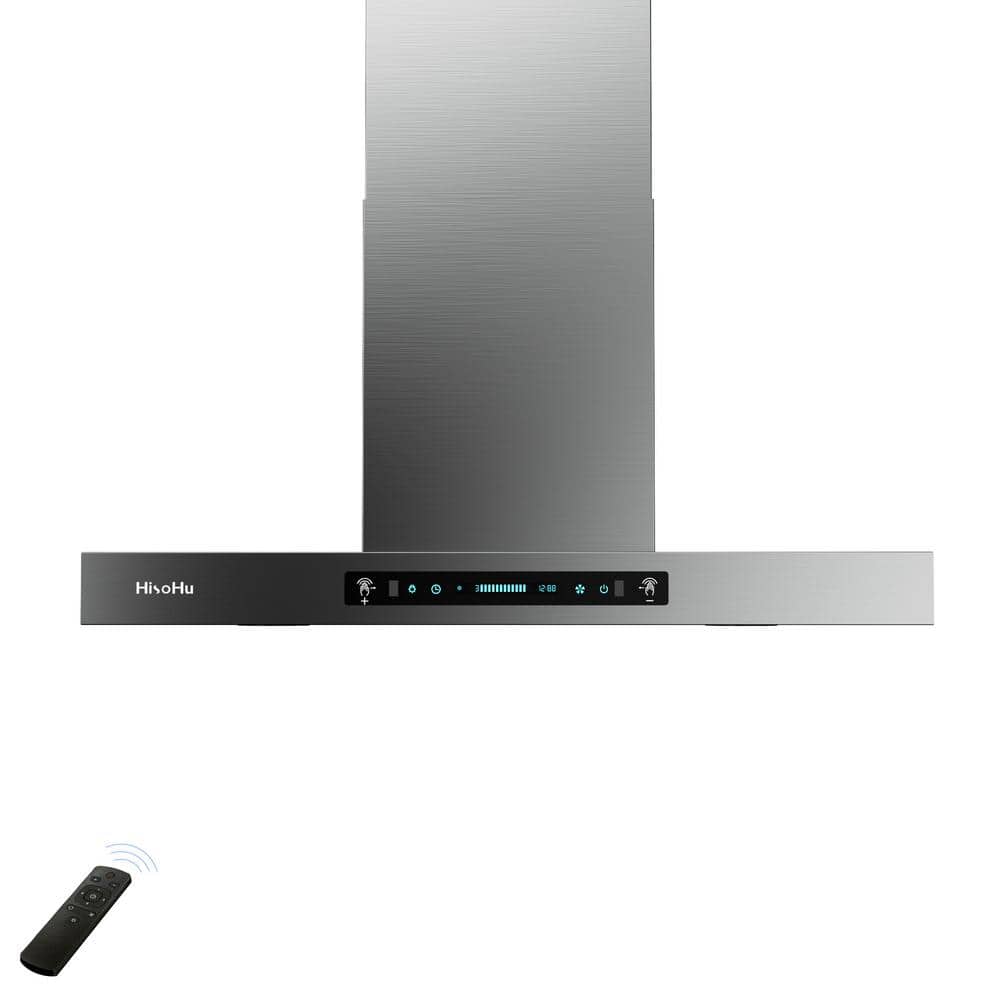 30 in. 900 CFM Ducted Wall Mount Range Hood in Stainless Steel with Gesture Sensing Control Function and LED Lighting