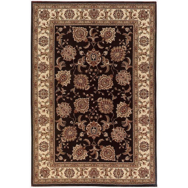 3 ft. x 5 ft. Red, Blue, Beige Tribal Washable Area Rug