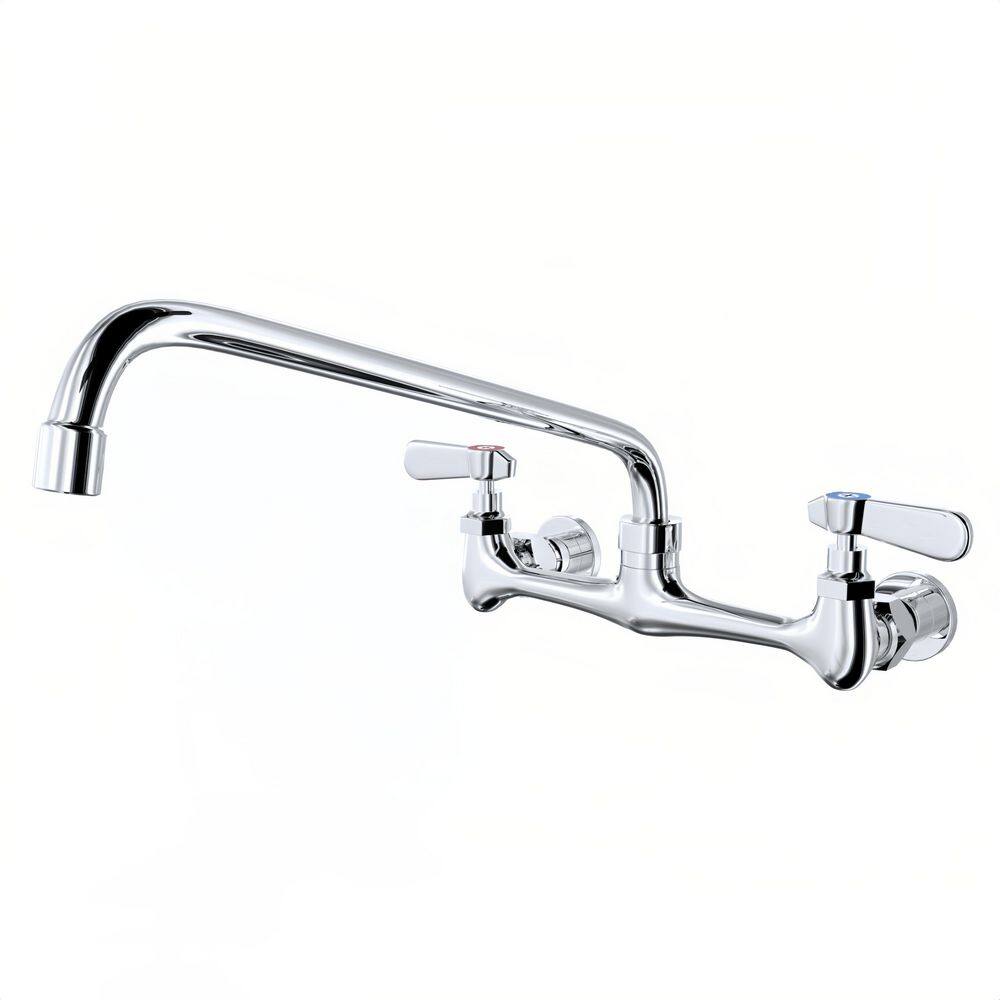 2-Handle Wall Mount Standard Kitchen Faucet in Chrome price history on PriceWatchPro