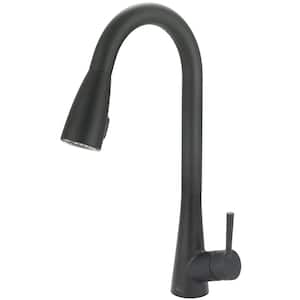 Single Handle Touchless Sensor Pull Down Sprayer Kitchen Faucet in Matte Black