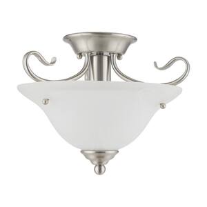 4 Light Coronado Brushed Nickel Ceiling Mount Lighting Fixture Sale Lamp 8013-91 