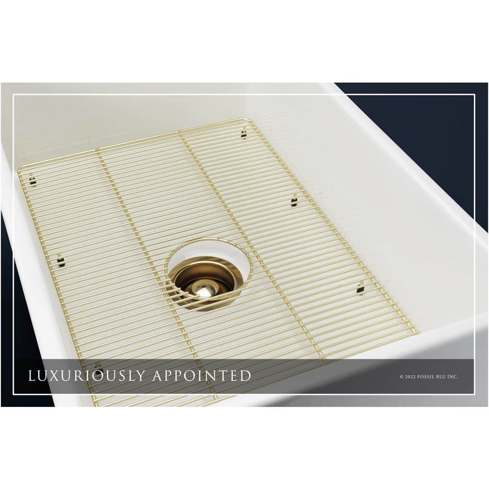 Luxury Glossy White Fireclay Farmhouse Kitchen Sink