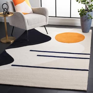 Rodeo Drive Beige/Black 4 ft. x 6 ft. Abstract Area Rug
