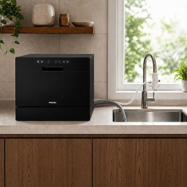 MUELLER 21 in. Professional Digital Portable Countertop Dishwasher