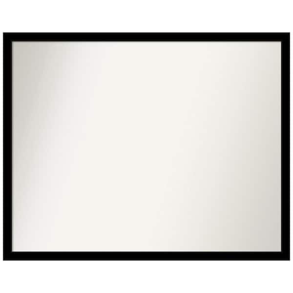 Amanti Art Jet Black 29.5 in. W x 23.5 in. H Rectangle Non-Beveled Framed Wall Mirror in Black