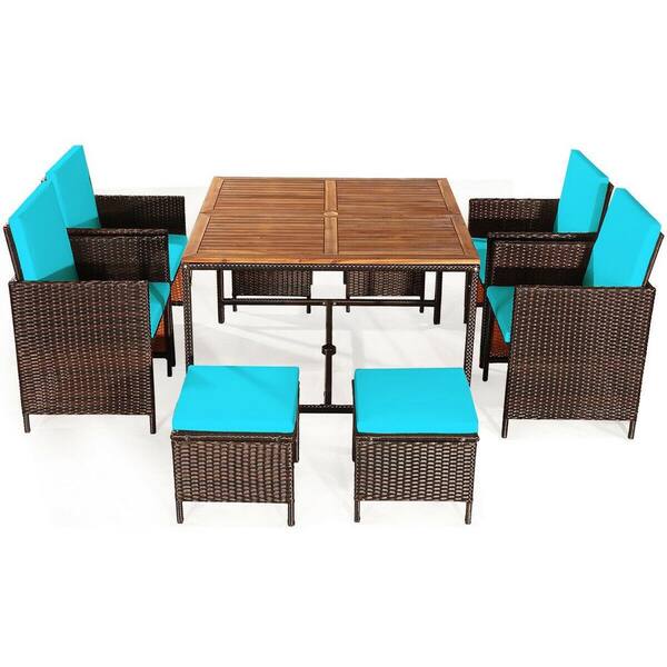 angelos 9 piece dining set with cushions