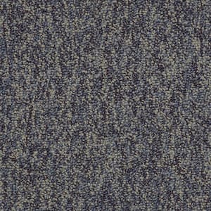 Oila-Ageless-Blue Commercial/Residential 24 in. x 24 in. Glue-Down Carpet Tile Square (48 sq. ft.)