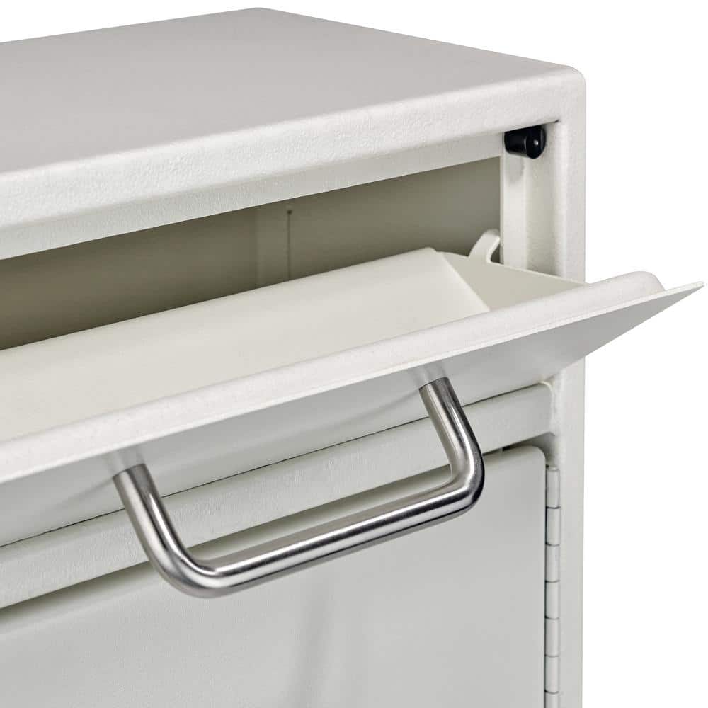 White Granite Steel Wall-Mount Security Key Cabinet with Lock